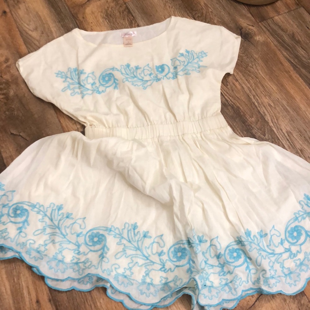 Stunning Aqua Embroidered Dress